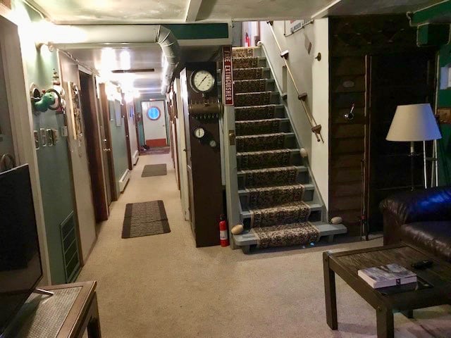 View of barge hallway and stairs